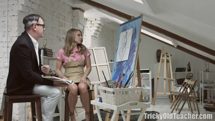 Hard Fucking For Brunette Teacher Vlada