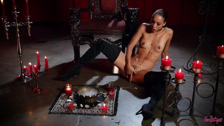 [Twistys] - Phantasmagoria Brunette Facial Solo Action - Ivy Lebelle - Lotus Lain