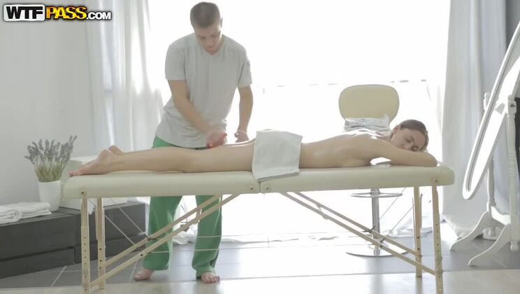 Anal Massage Frenzy with Nikolas and Russian Brunette Aruna Aghora