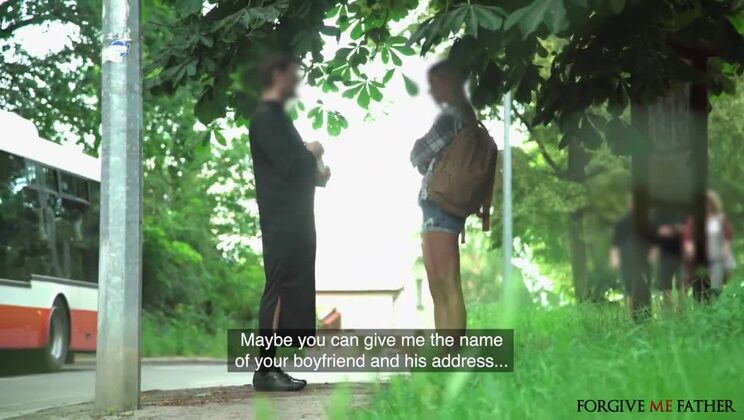 [ForgiveMeFather] - Runaway Blonde Gives Deepthroat Confessions