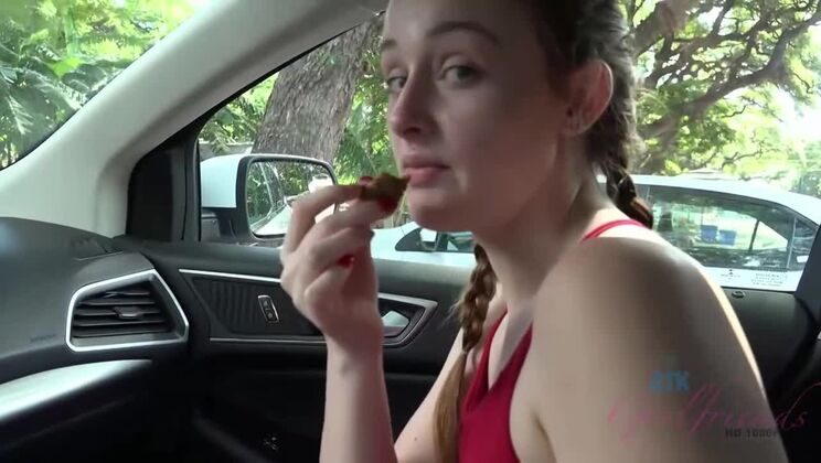 [ATKGirlfriends] - Amateur Danni Rivers Gets Naughty on the Beach - Danni Rivers