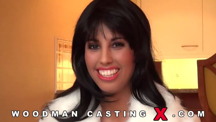 Brunette Bombshell Rachida Casting Couch