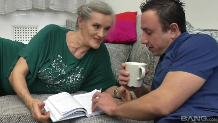 Mature Blonde Gets Cum All Over Her Face