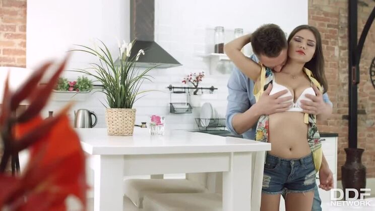 Russian Tattooed Teen Alexa in Lingerie and Hardcore