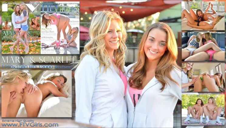 Mary and Scarlet: Young and Beautiful Lesbians