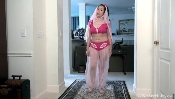 Naked Brunette Stacie Rose Genie Fun