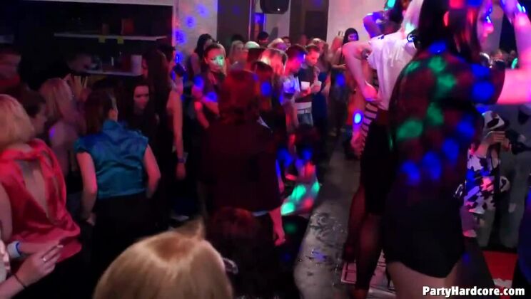 [Tainster] - Blonde and Brunette Fishnet Lingerie Sex Party