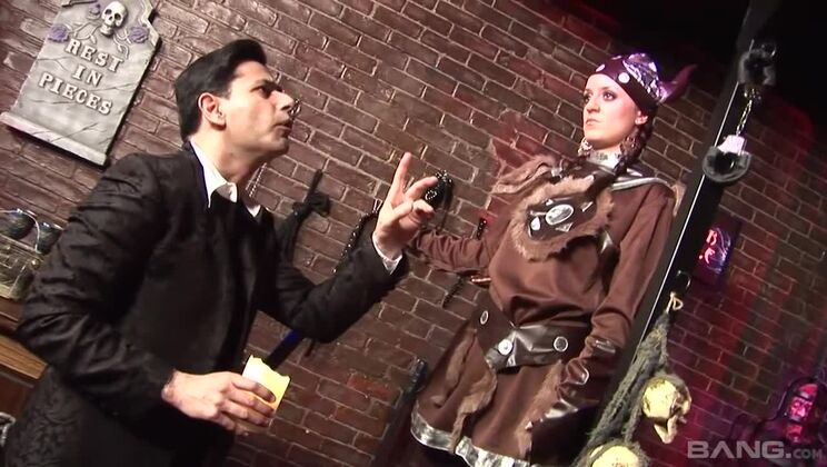 Brunette Lingerie Model Cherise Takes Load