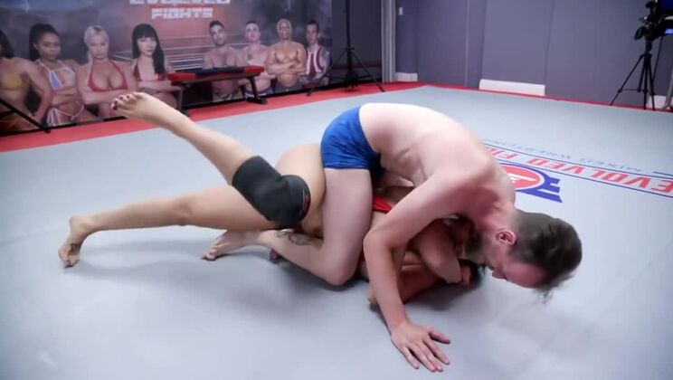 [EvolvedFights] - Wrestling Match Turns Into A Dirty Anal Fight: Sheena Ryder Vs Chad - Sheena Ryder - Chad Diamond