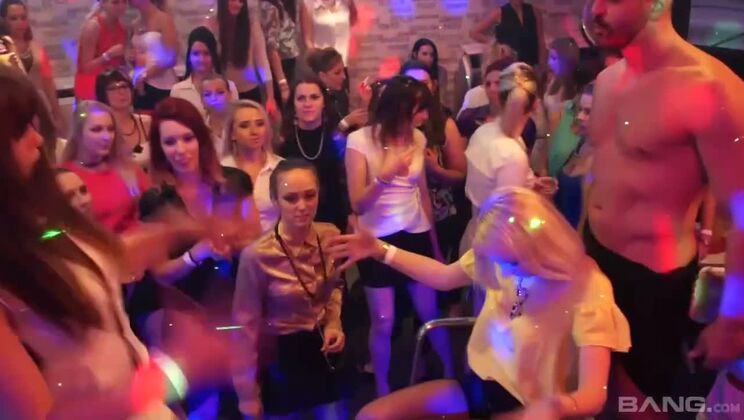 Big Cock Orgy Challenge: Women Compete to Swallow Most