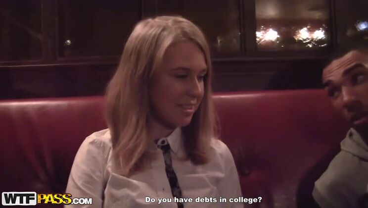 [WTFPass] - Cumshot With Blonde Teen Marika And Friends