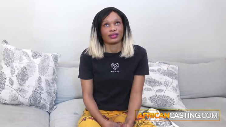 [AfricanCasting] - Giuliana's Big Cock Interracial Encounter with a Cumshot Finish - Giuliana