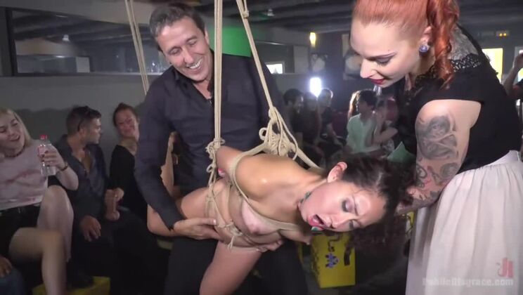 [PublicDisgrace] - Hardcore BDSM with Petite Melody and Friends