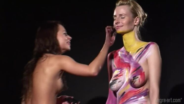 [Hegre] - Erica and Karolina Unleash Their Inner Artists - Victoria R