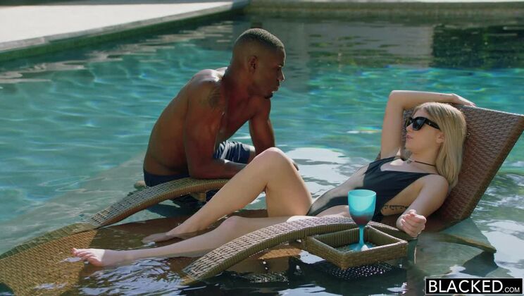 [BLACKED] - Riding and Sucking Big Black Cock for Blonde Babe - Jason Brown - Arya Fae