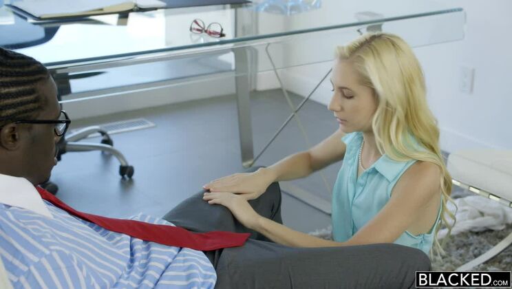 [BLACKED] - Blonde Babe Gets Fucked By Boss