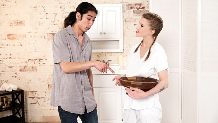 [NuruMassage] - Pissed Friend Gets Interracial Massage