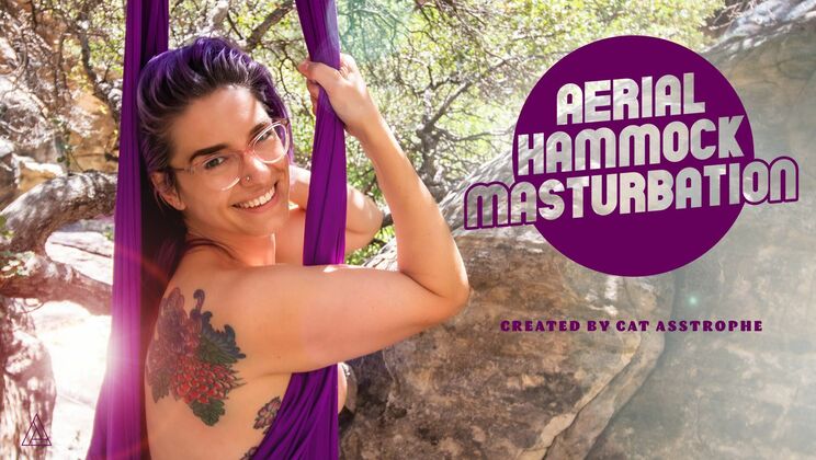 [ModelTime] - Cat Asstrophe Aerial Masturbation with Fingering