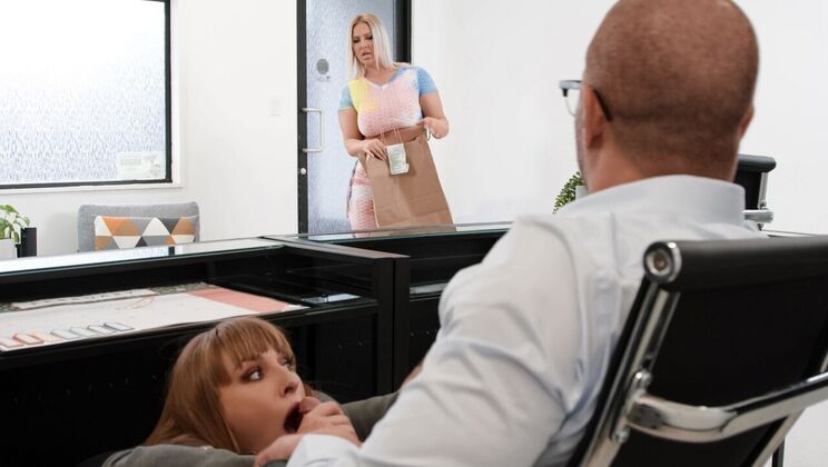 [Brazzers] - Two Girls One Secretary Office Sex