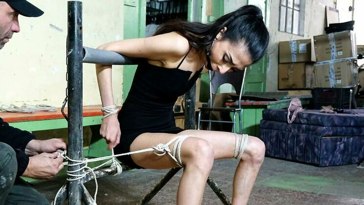 Magic Wand for Shaved and Skinny Brunette