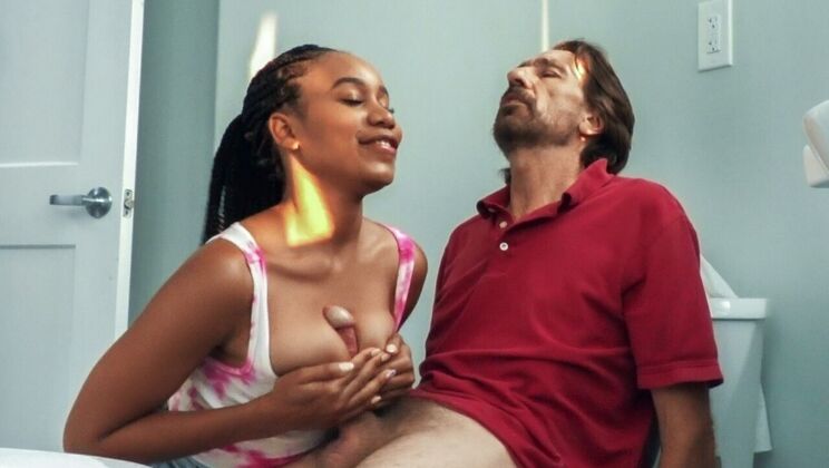 [Brazzers] - Sneaky Blonde Ride with Big Cock - Jenna Foxx - Steve Holmes