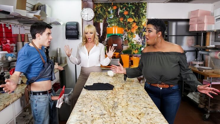 [LilHumpers] - Lil Barista's Interracial Cowgirl Ride