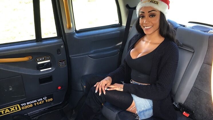 [FakeTaxi] -  Wet and Wild: Big Tits Black Babe Squirts 