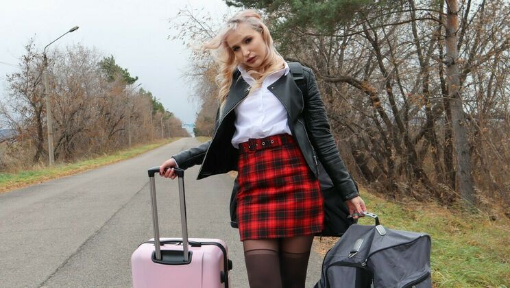 [StrandedTeens] - Blowjob Before Doggy - Stacy Starando - Alan Freeman