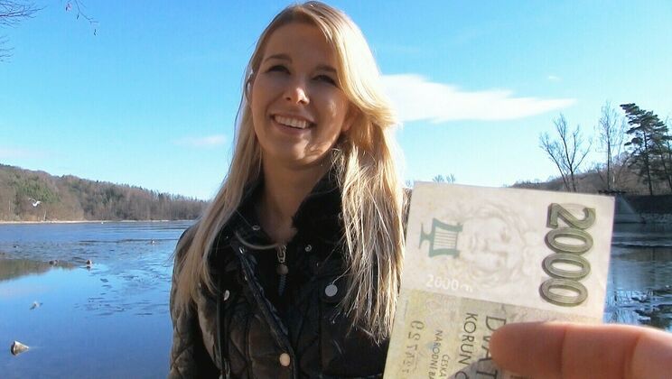 Blonde Euro Babe Fucks Alfresco