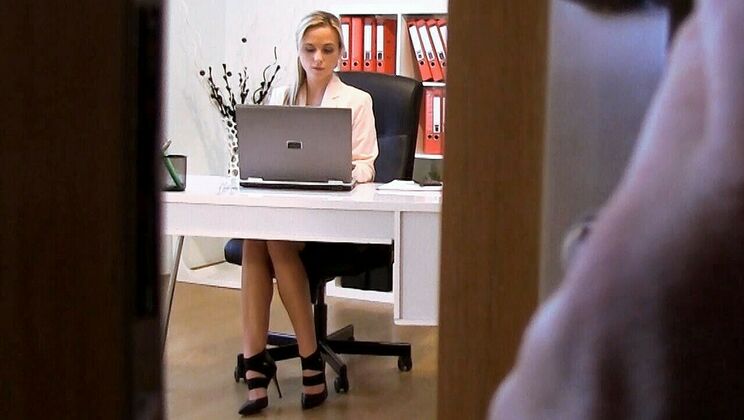 Czech Blonde Office Fuck