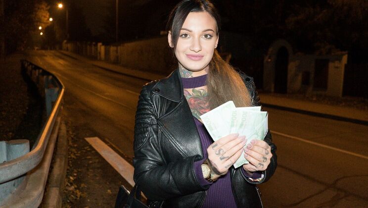 [PublicAgent] - Tattooed Minx Outdoor Night Fuck