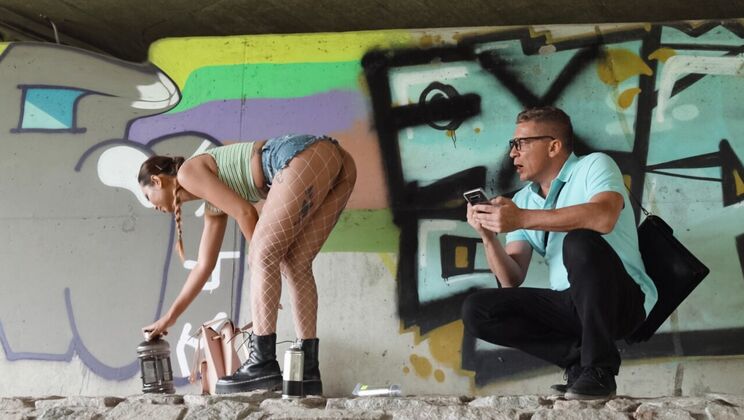 [RKPrime] - Tattooed Temptress in Deepthroat Action