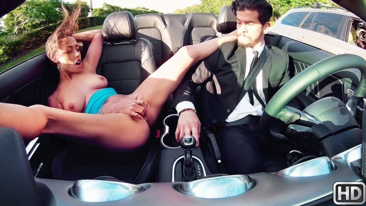 Pranking Brunette Bambino's gold seeker