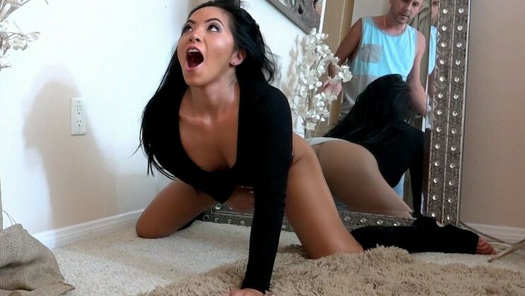 Small but Sexy Morgan Checks her Asshole