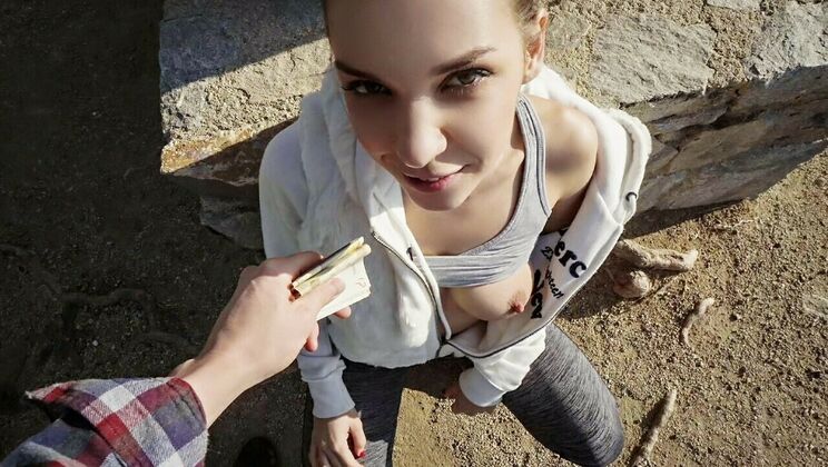 [PublicPickups] - Hot Babe Gets Intimate in Public