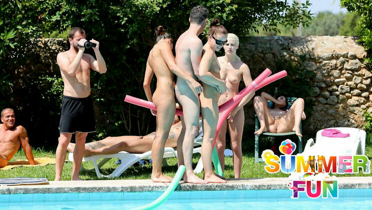 [SummerSinners] - Dirty Handjobs and Blowjobs with Blonde and Redhead - Chrissy Fox - Blanche Bradburry