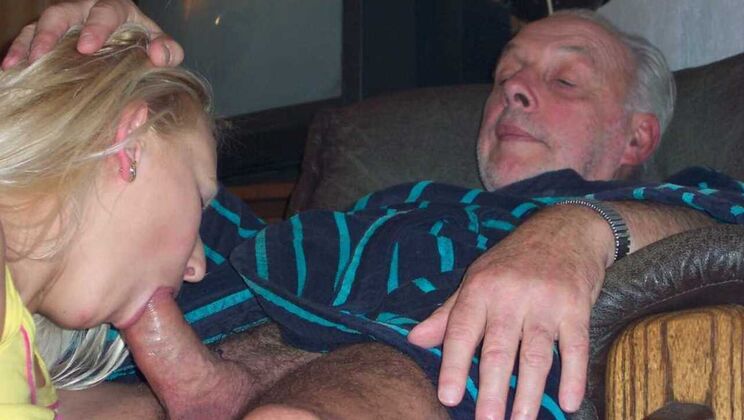 [Oldje] - Deepthroat with Young Blonde