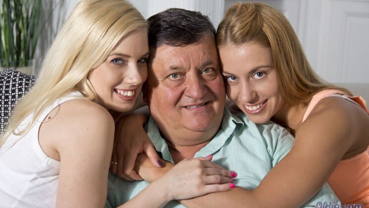 [Oldje] - Threesome with Facial and Cum Swallowing - Nesty - Nikky Thorne - Louis