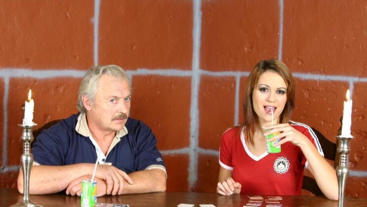 [Oldje] - Natural Tits and Deepthroat Fun with Gustavo and Ralucka