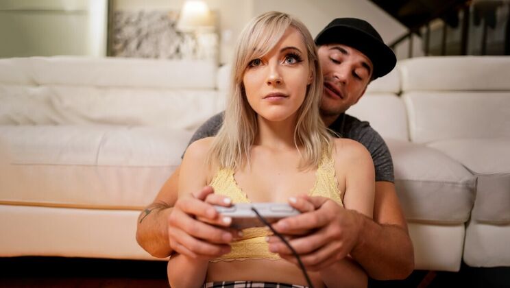 [RealityJunkies] - Athletic Stepsister in Thong and Socks