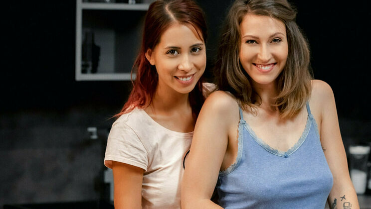 [SexArt] - Lesbian Love: Paula Shy and Emylia Argan's Intimate Moment