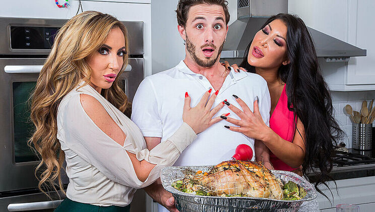 [MyFriend'sHotMom] - Richelle Ryan And August Taylor Tag Team A Lucky Guy