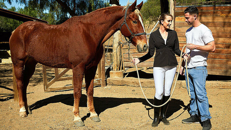 Big Tit Blonde Brett Rossi Seduces Her Son's Friend