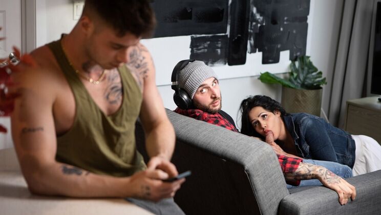 [TransAngels] - Big Tits Bimbo Fucks Around