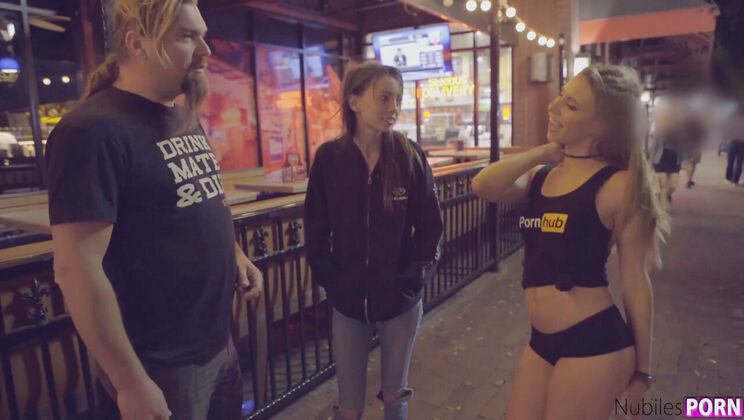 [NubilesUnscripted] - Blowjob Frenzy at Rally Race 7 - Anya Olsen - Aria Haze