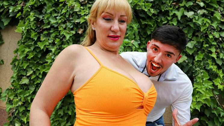 [Grandmams] - Blonde MILF Victoria Cruz Fucks Young Toy Boy