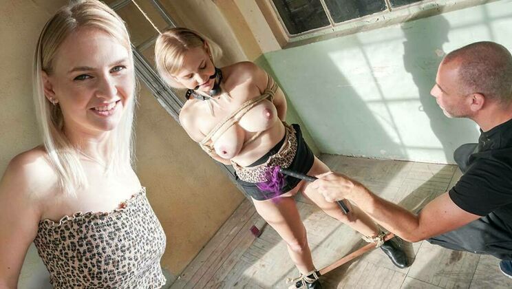 Kirsty Waterfall Shaved and Bound