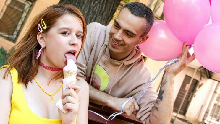 Shaved Pussy Licking with Red Louboutin and Willy Regal