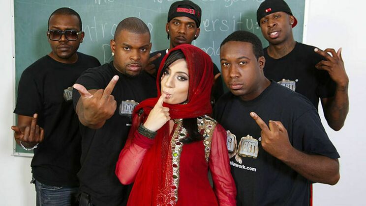 Brunette Nadia Ali Interracial Fuck