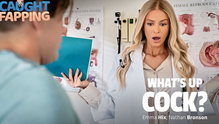 [CaughtFapping] - Cum on Emma's Tits - Nathan Bronson - Emma Hix